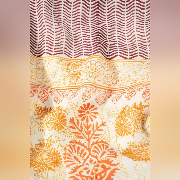 Boho Chic Beach Yoga Hobo Shoulder Bag - 100% Cotton - Paisley Handblock Design - Picture 7 of 9